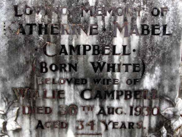CAMPBELL Katherine Mabel nee WHITE -1930