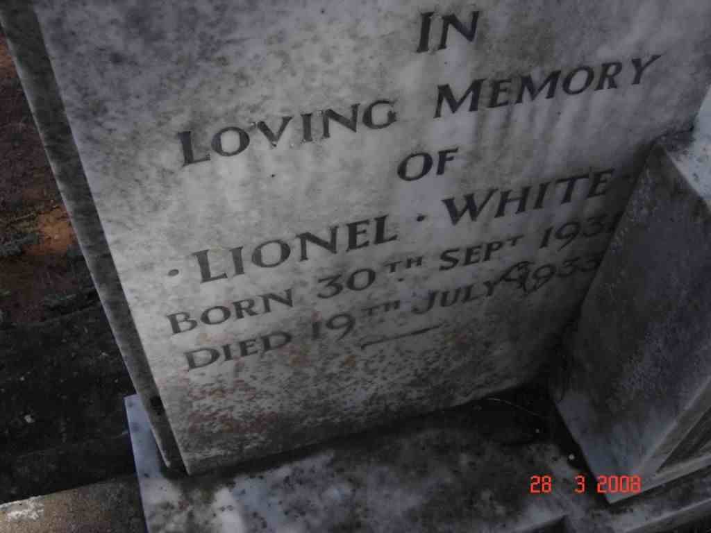 WHITE Lionel 1931-1933
