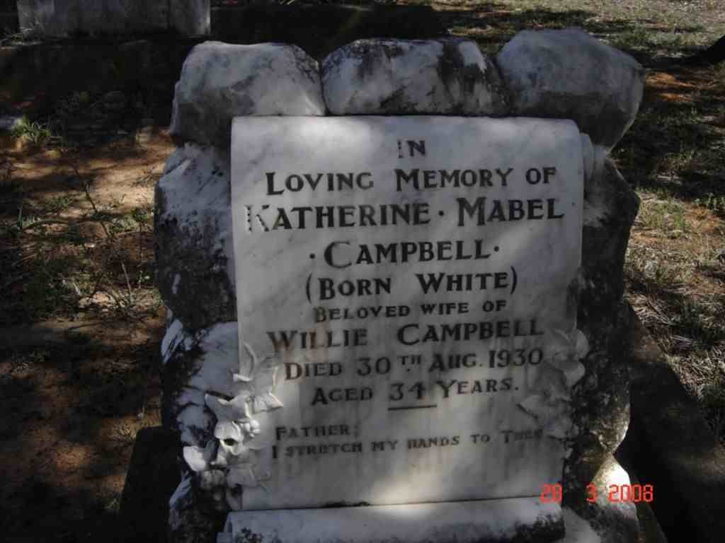 CAMPBELL Katherine Mabel nee WHITE -1930
