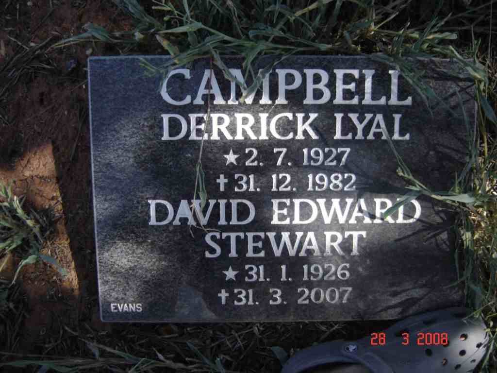 CAMPBELL Derrick Lyal 1927-1982 :: STEWART David Edward 1926-2007