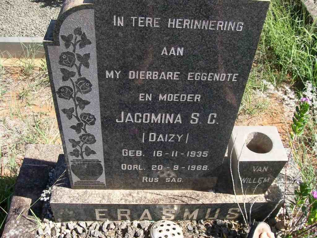 ERASMUS Jacomina S.C. 1935-1968