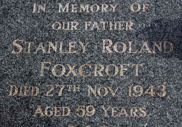 FOXCROFT Stanley Roland -1943
