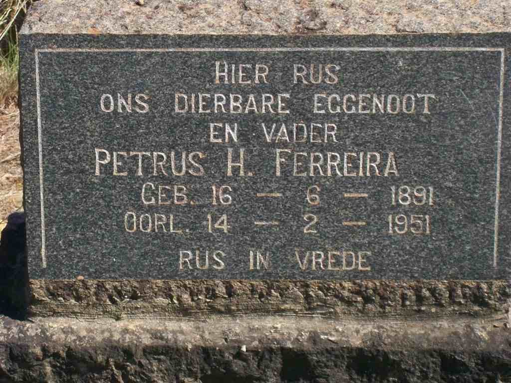 FERREIRA Petrus H. 1891-1951
