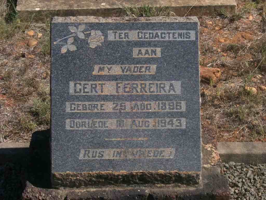 FERREIRA Gert 1896-1943