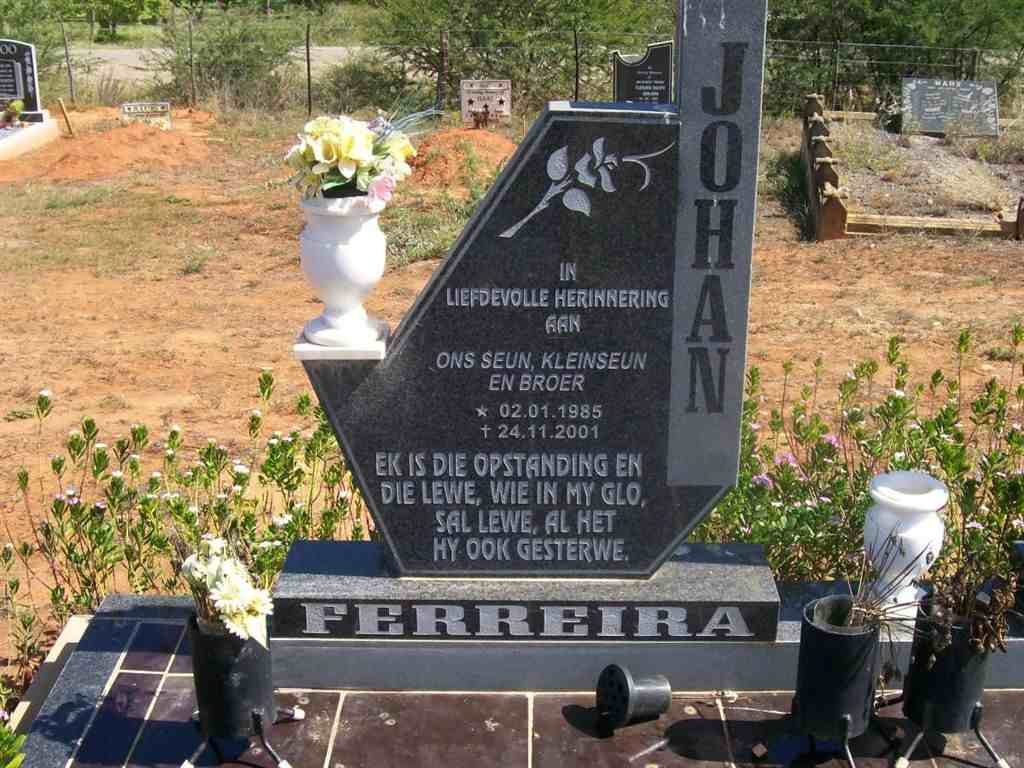 FERREIRA Johan 1985-2001