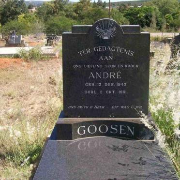 GOOSEN Andre 1943-1961