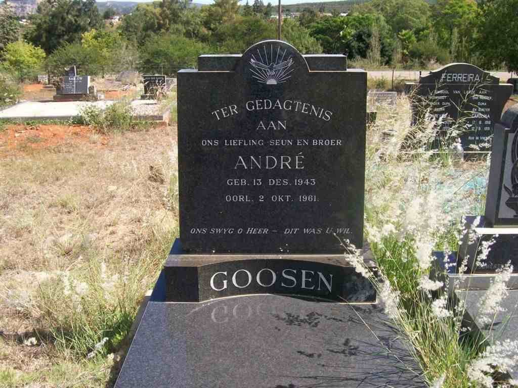 GOOSEN Andre 1943-1961