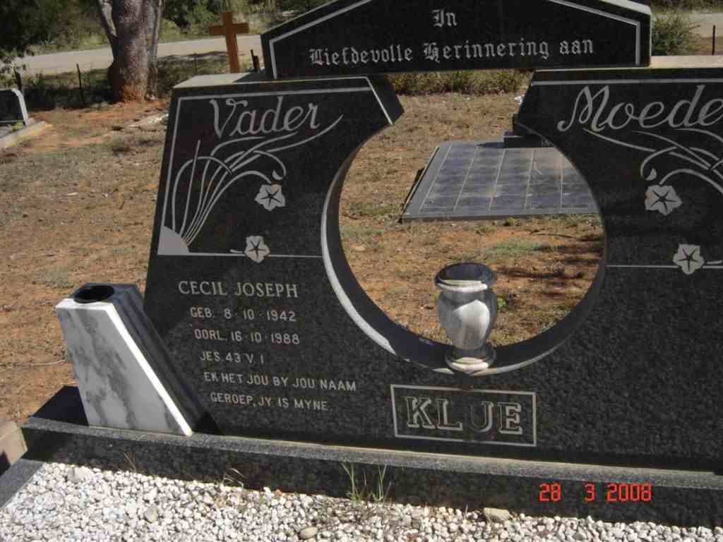 KLUE Cecil Joseph 1942-1988
