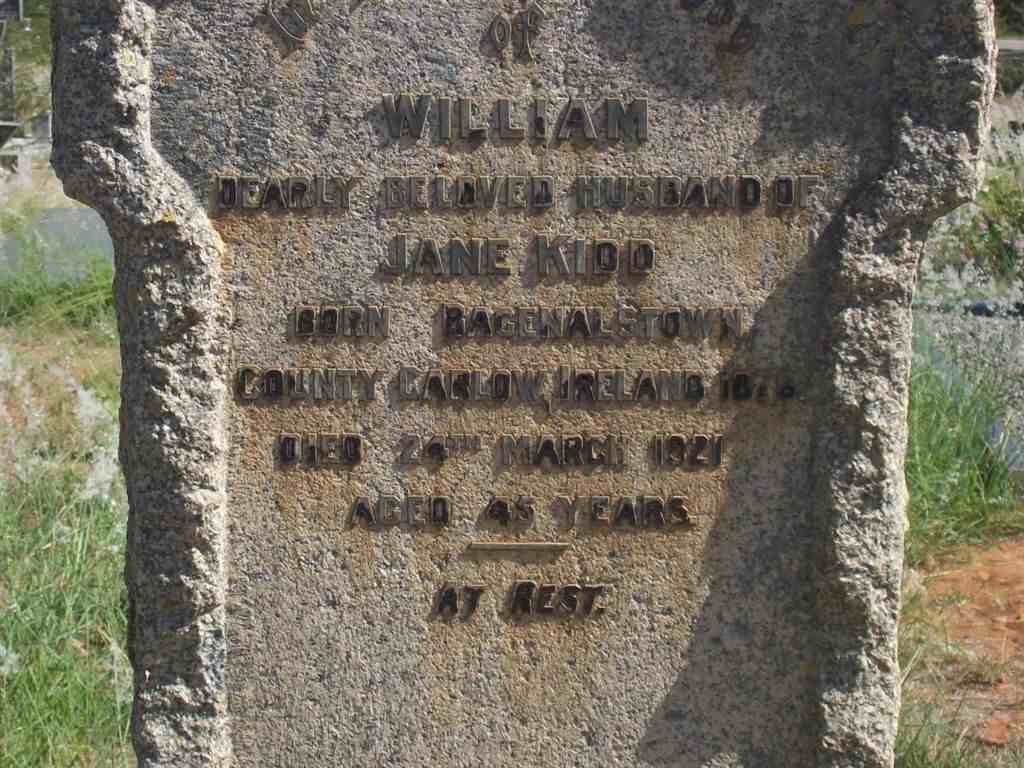 KIDD William 1876-1921