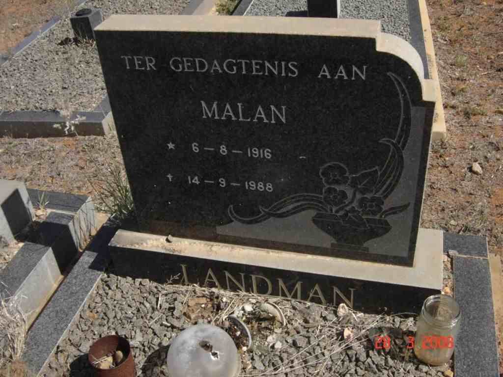 LANDMAN Malan 1916-1988