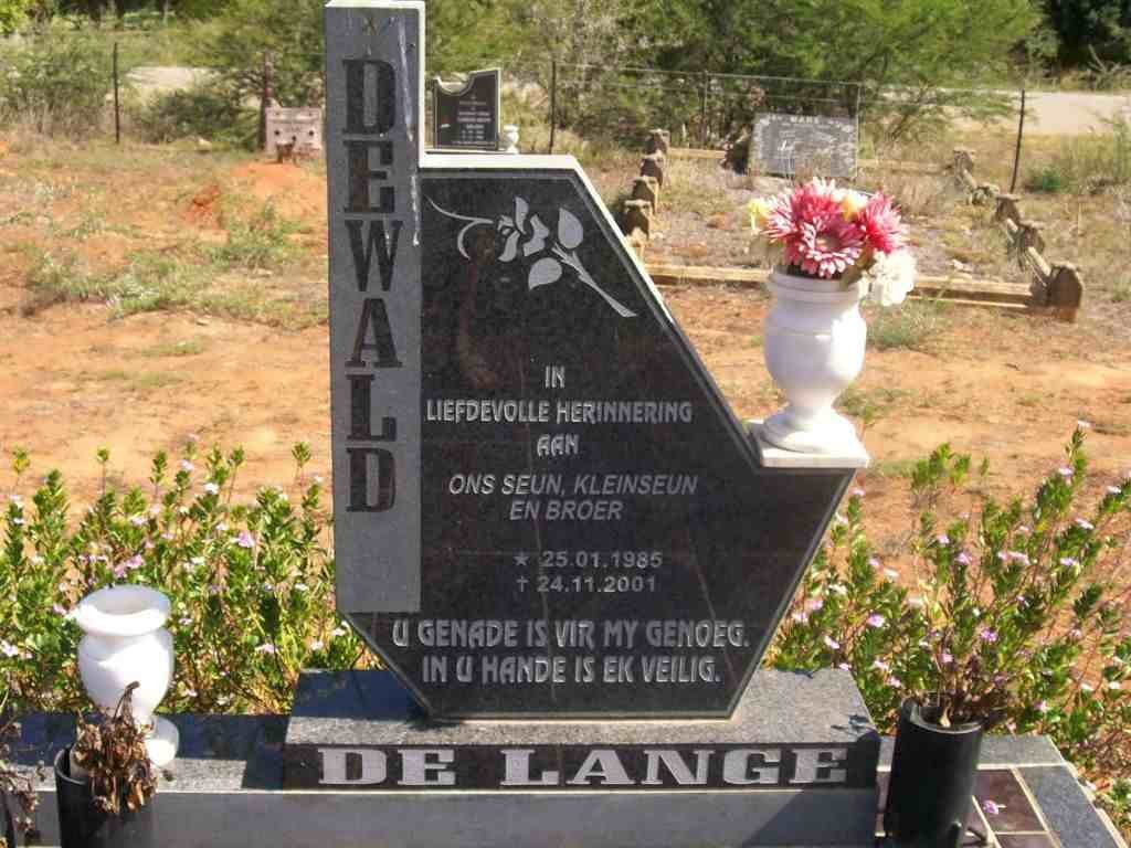 LANGE Dewald, de 1985-2001