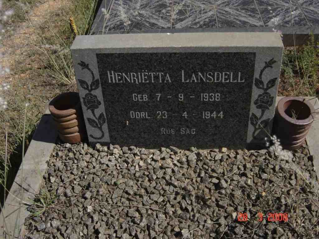 LANSDELL Henrietta 1938-1944