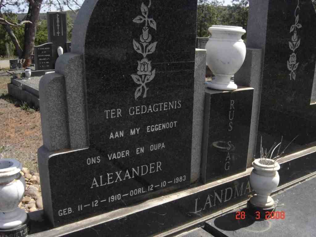 LANDMAN Alexander 1910-1983
