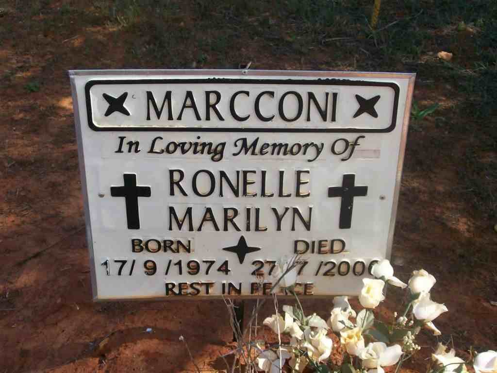 MARCCONI Ronelle Marilyn 1974-2006