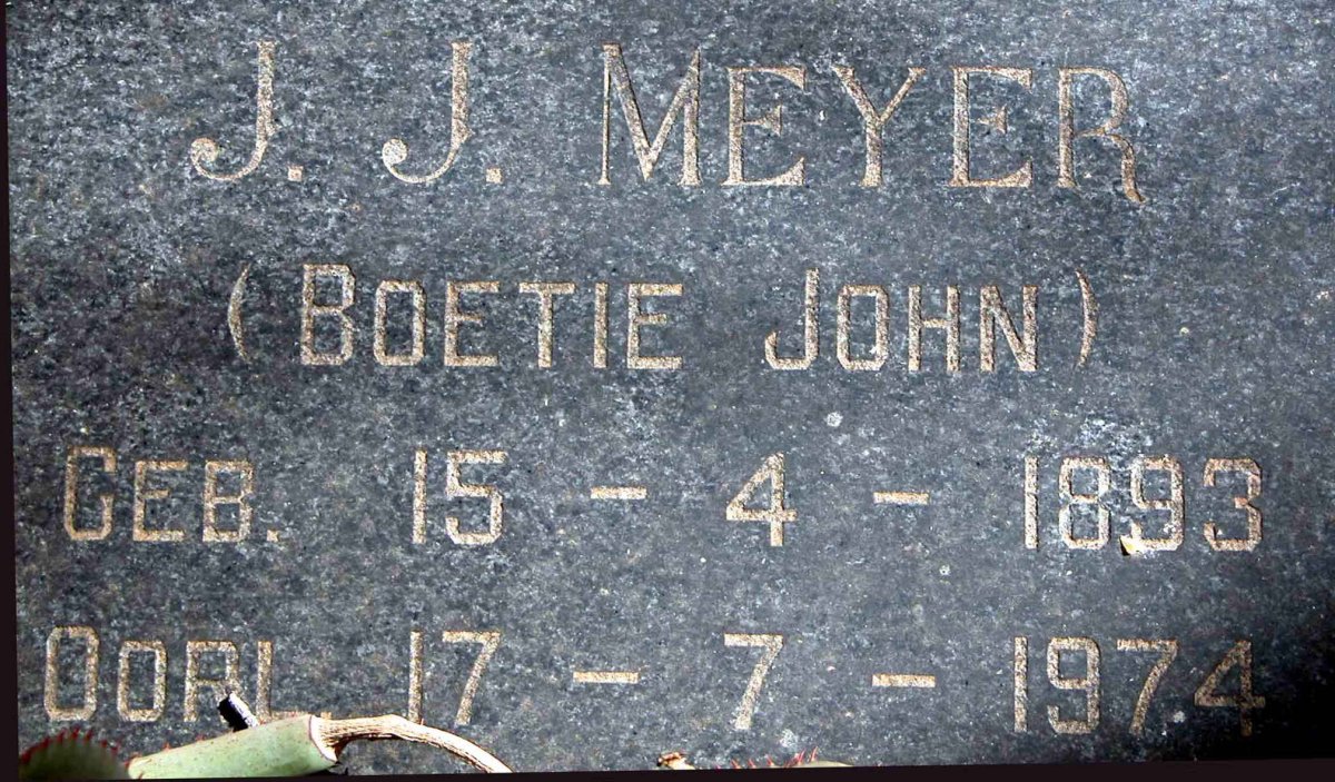 MEYER J.J. 1893-1974