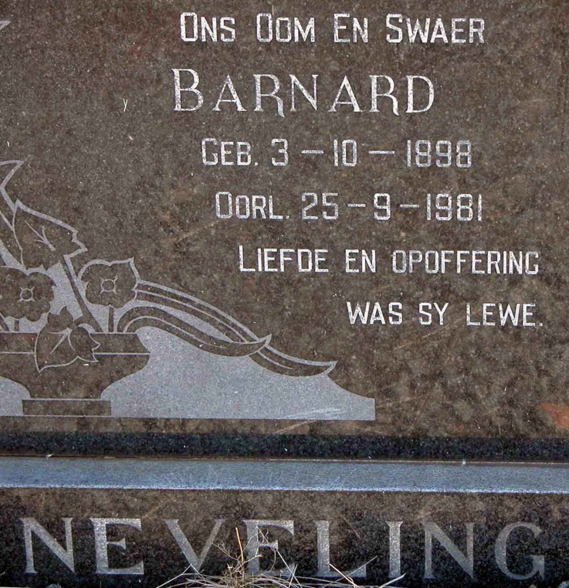 NEVELING Barnard 1898-1981