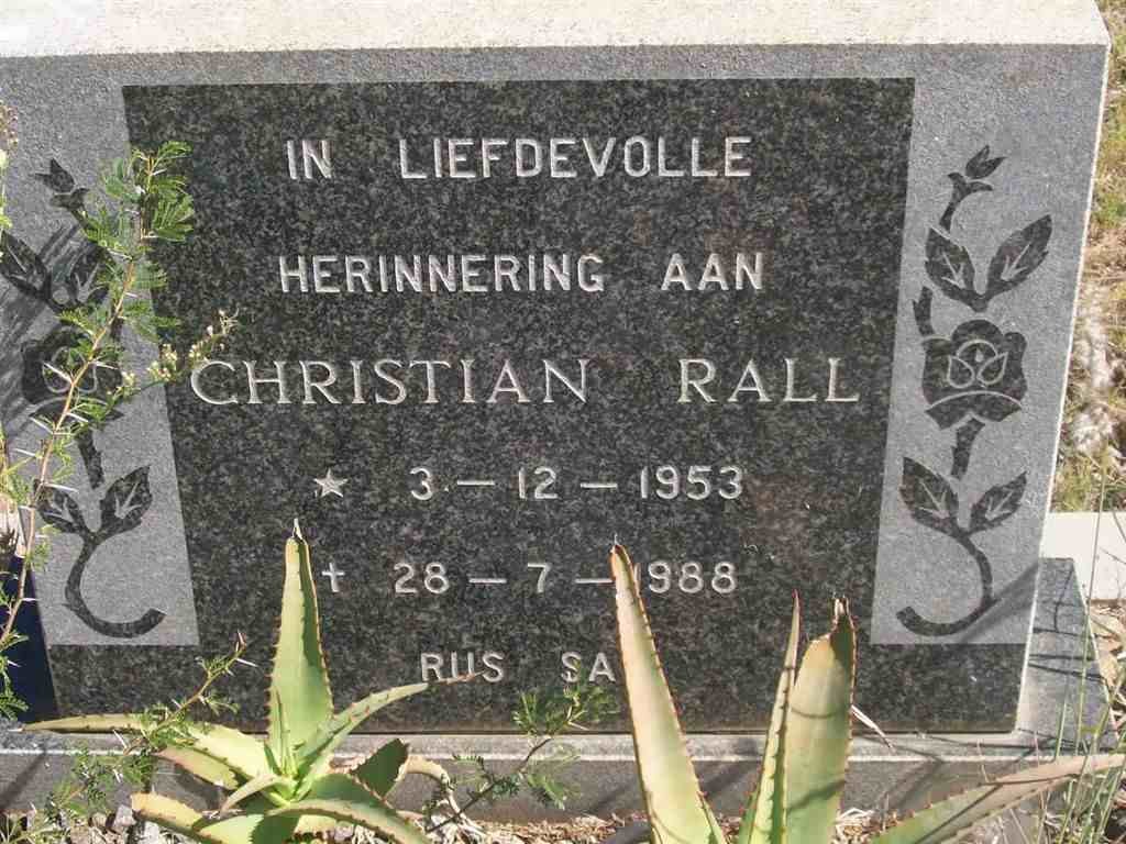 RALL Christian 1953-1988