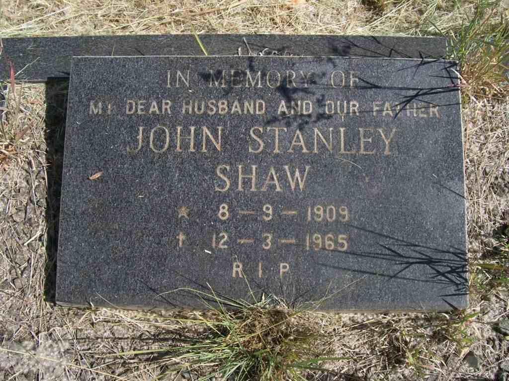 SHAW John Stanley 1909-1965