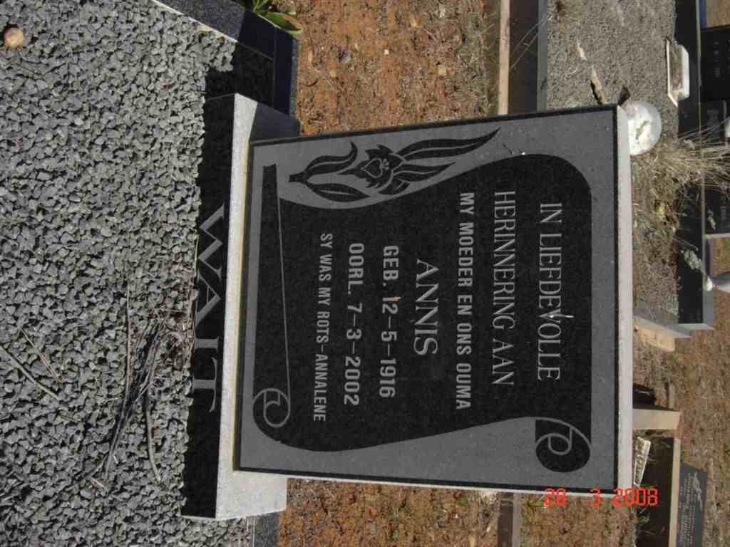 WAIT Annis 1916-2002