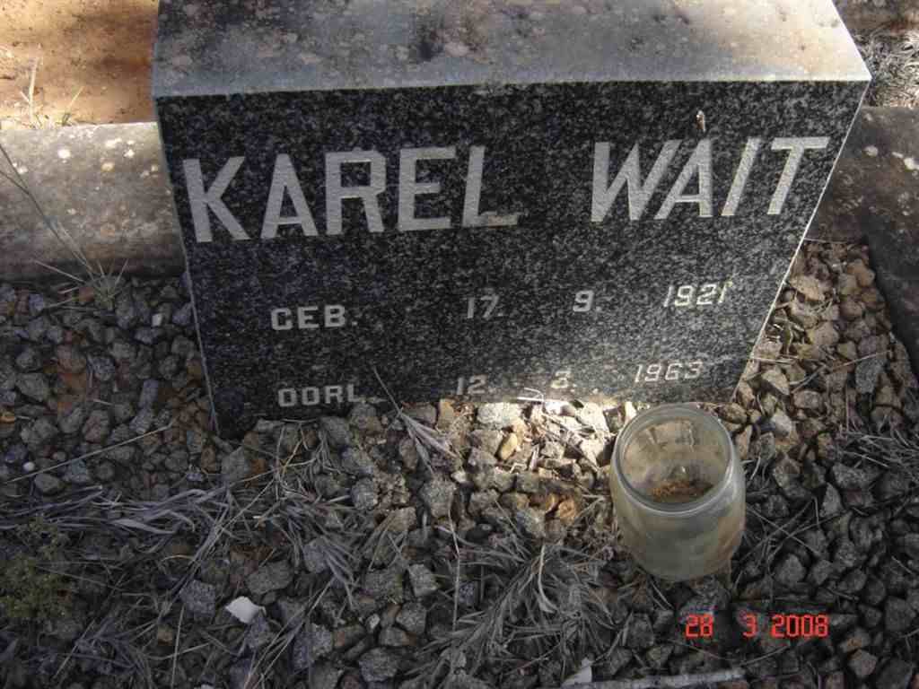 WAIT Karel 1921-1963