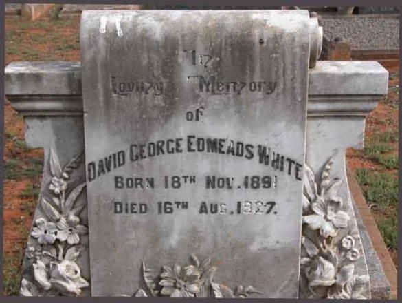WHITE David George Edmeads 1891-1927