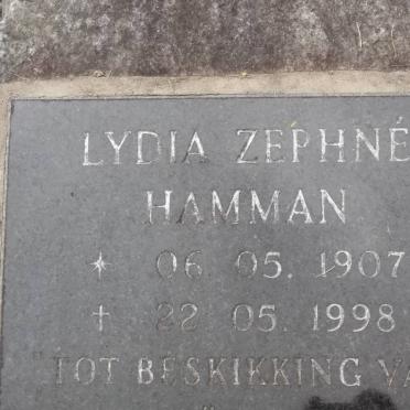 HAMMAN Lydia Zéphné 1907-1998 
