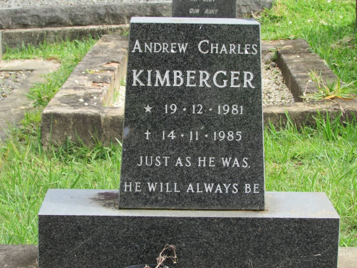 KIMBERGER Andrew Charles 1981-1985
