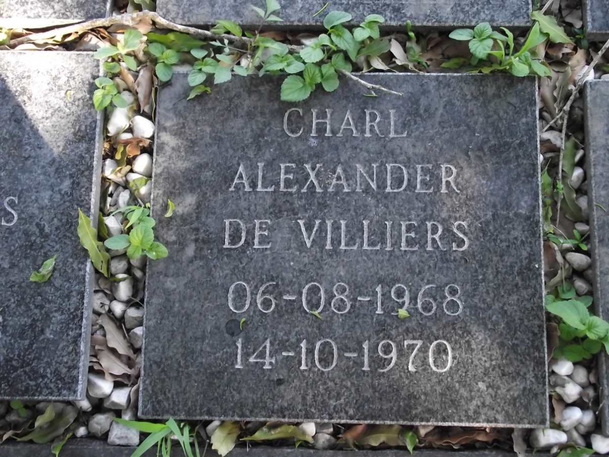 VILLIERS Charl Alexander, de 1968-1970