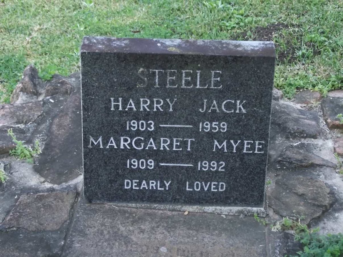 STEELE Harry Jack 1903-1959  &amp; Margaret Myee 1909-1992