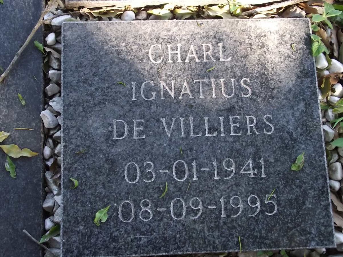 VILLIERS Charl Ignatius, de 1941-1995