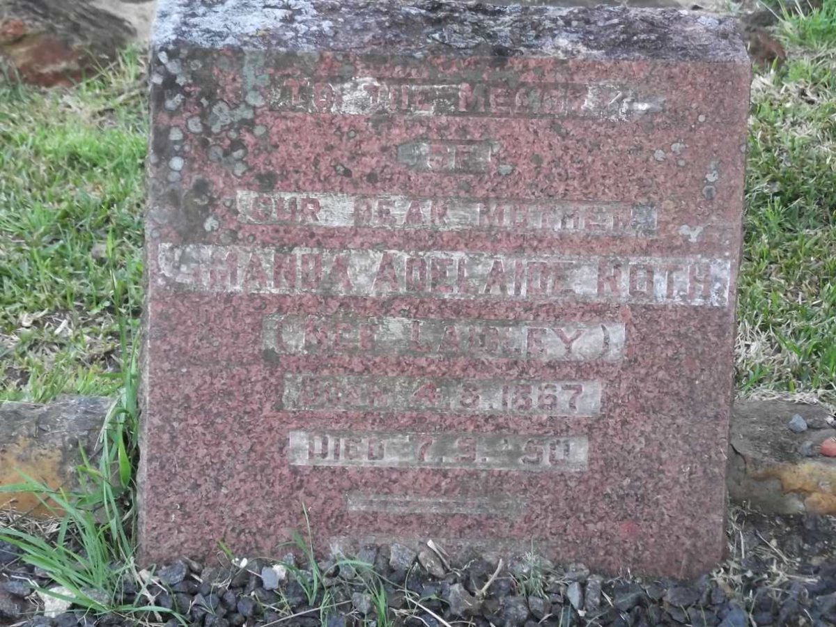 ROTH Amanda Adelaide nee LAIGLEY 1867-1950