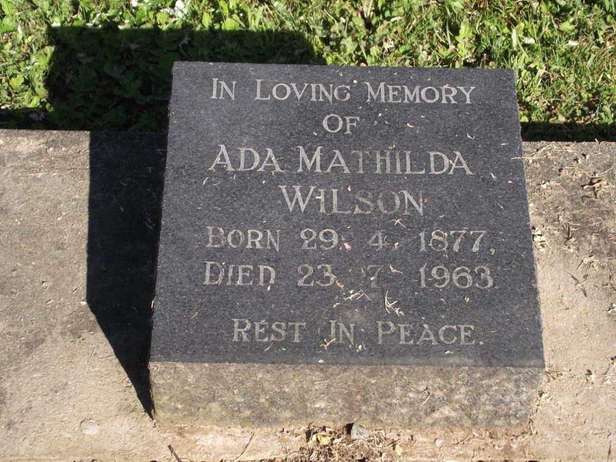 WILSON Ada Mathilda 1977-1963
