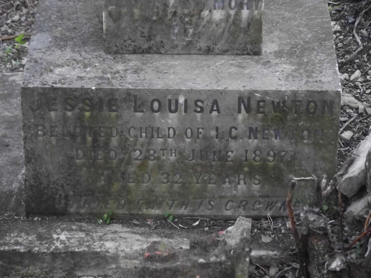 NEWTON Jessie Louisa -1897