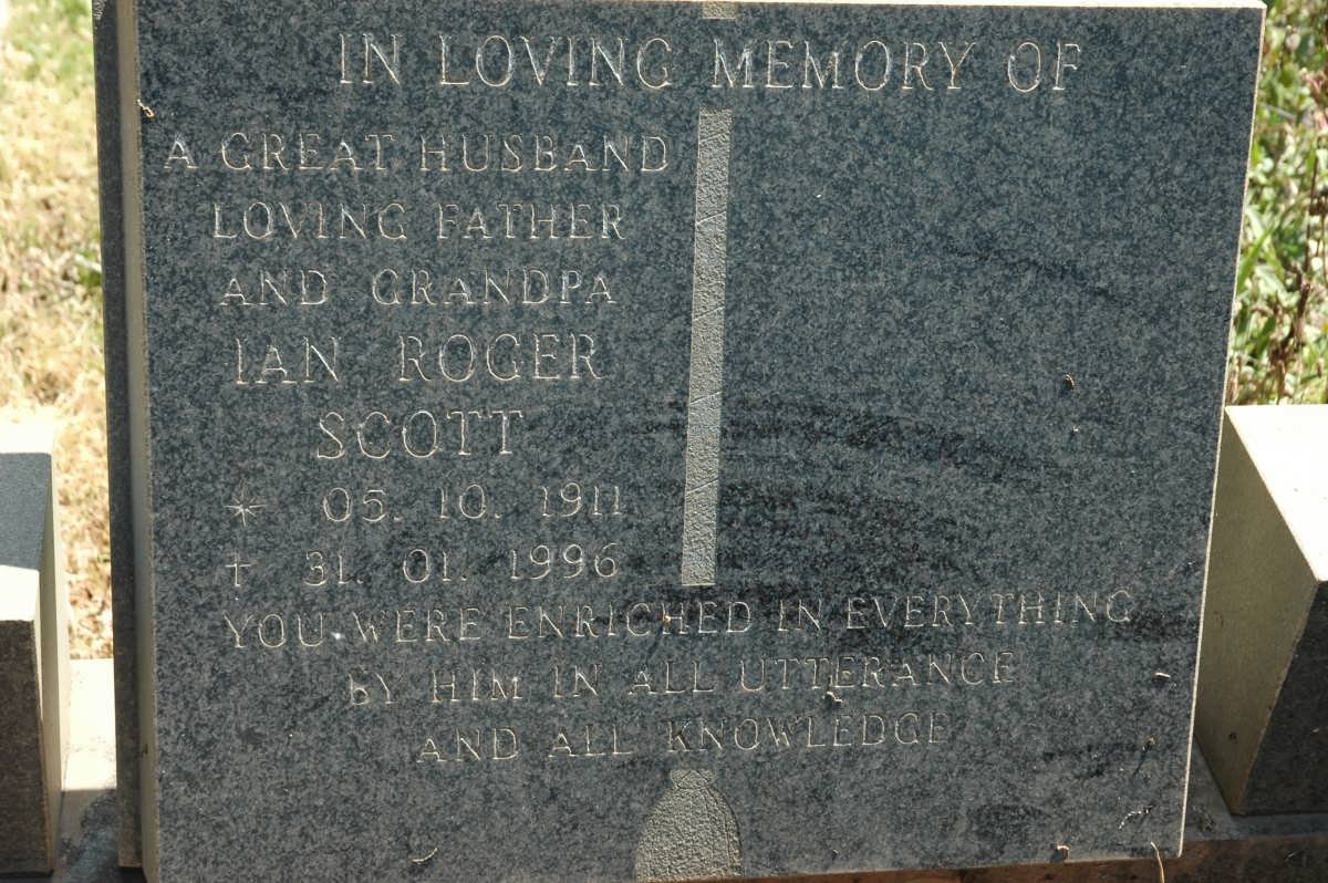 SCOTT Ian Roger 1911-1996