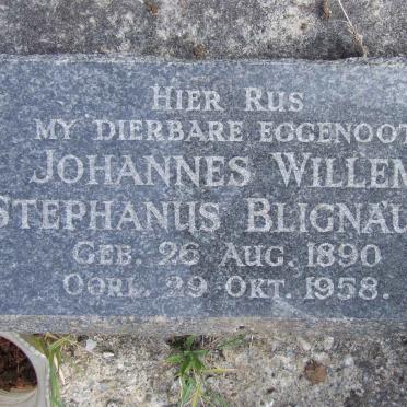 BLIGNAULT Johannes Willem Stephanus 1890-1958