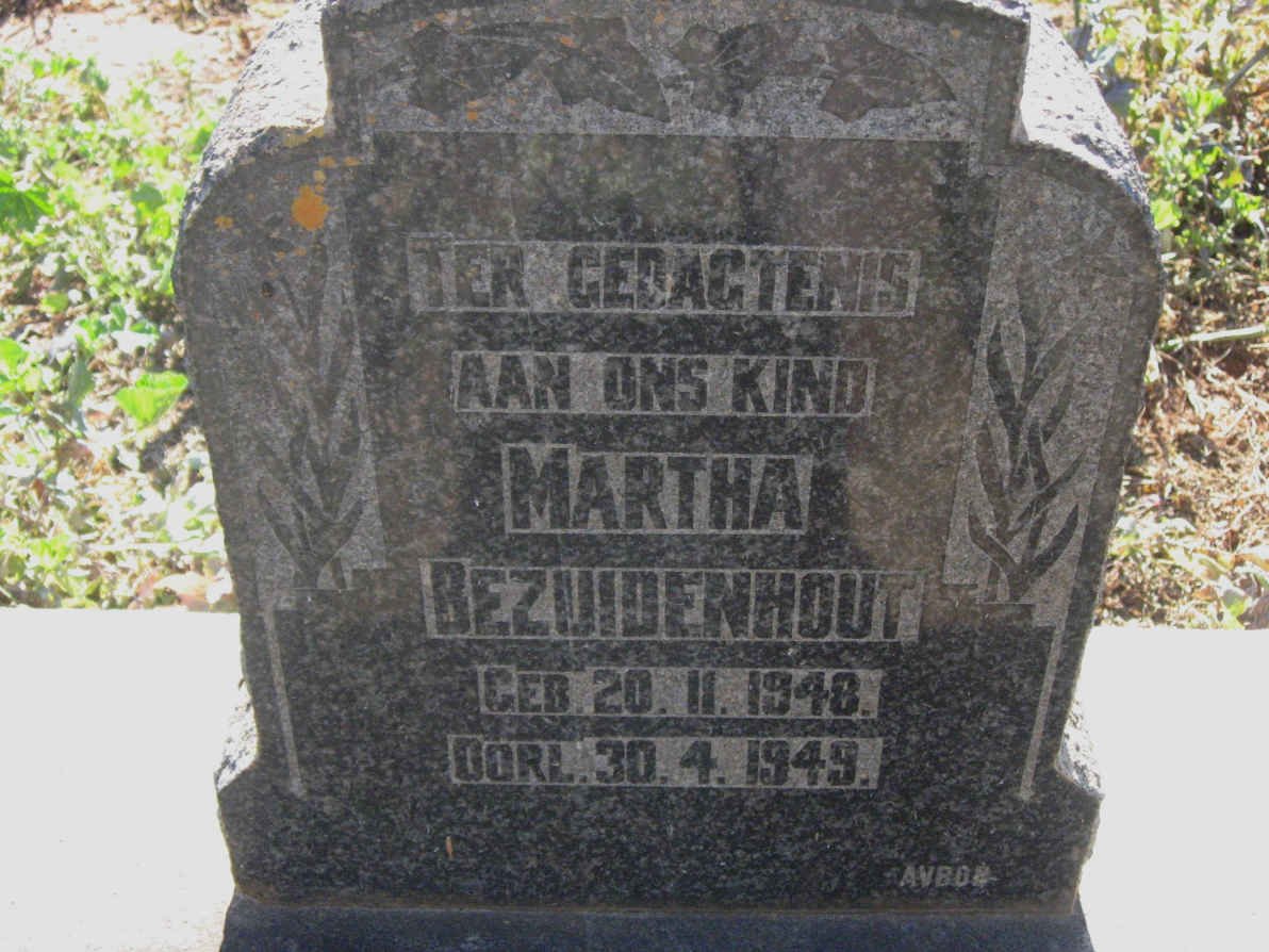 BEZUIDENHOUT Martha 1948-1949