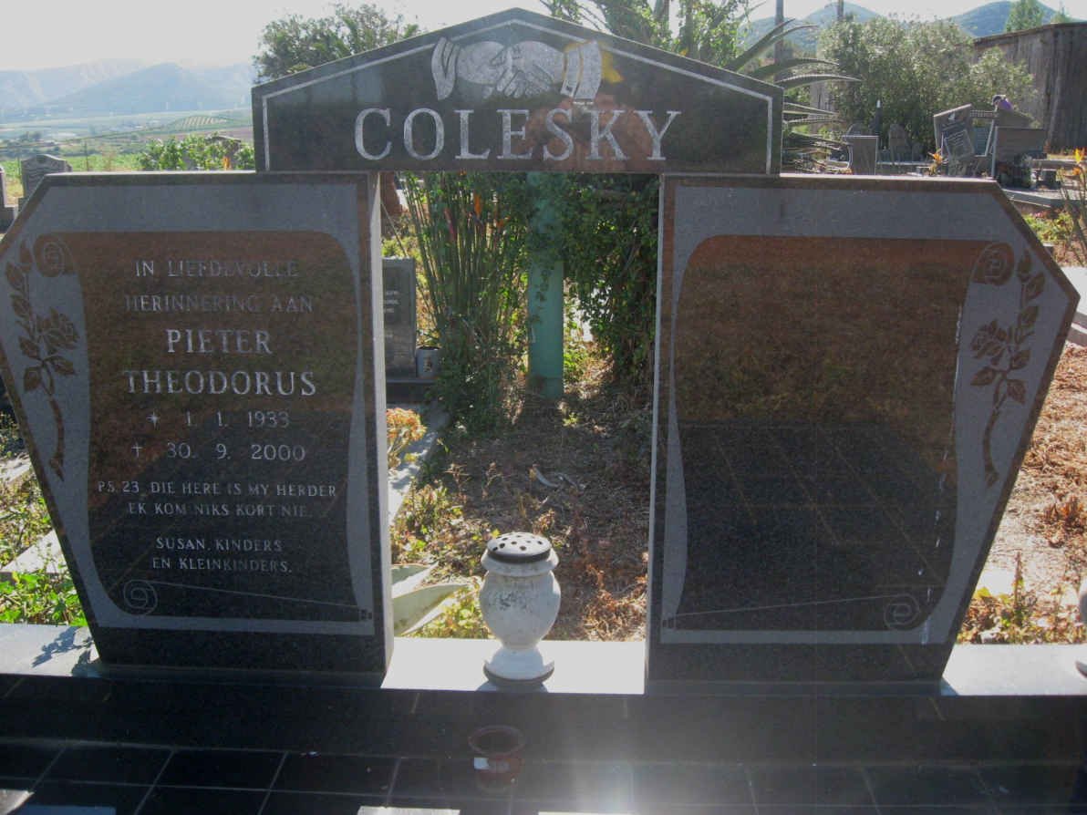 COLESKY Pieter Theodorus 1933-2000