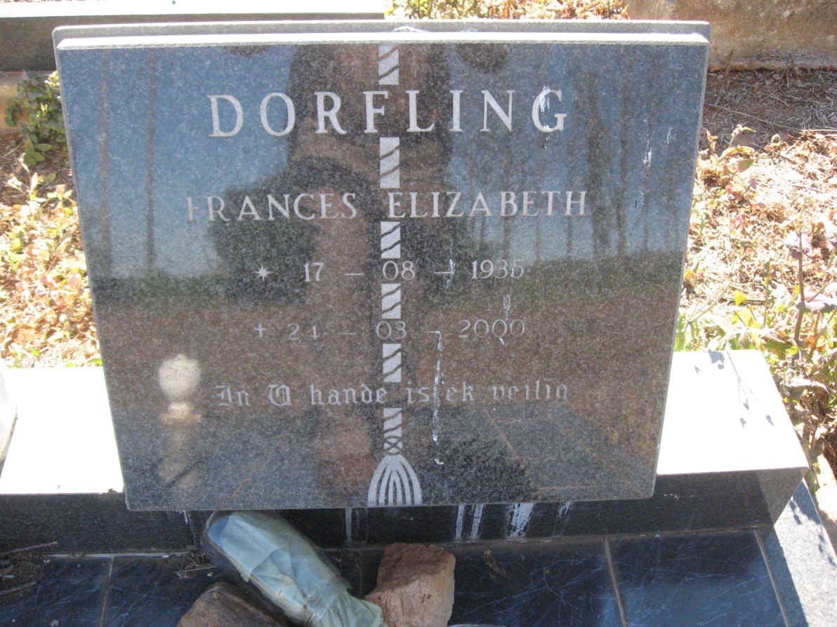 DORFLING Frances Elizabeth 1935-2000