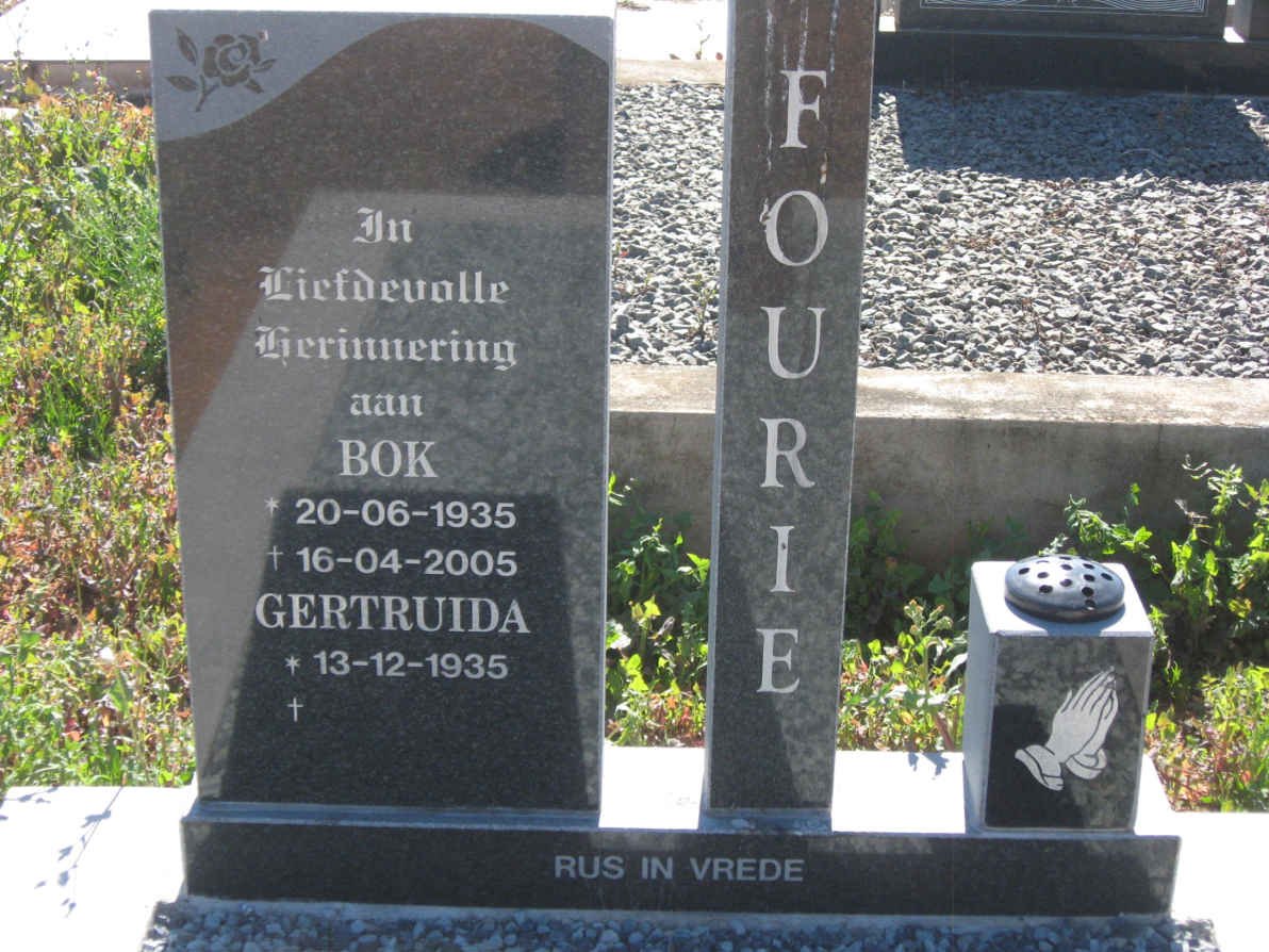 FOURIE Bok 1935-2005 &amp; Gertruida 1935-