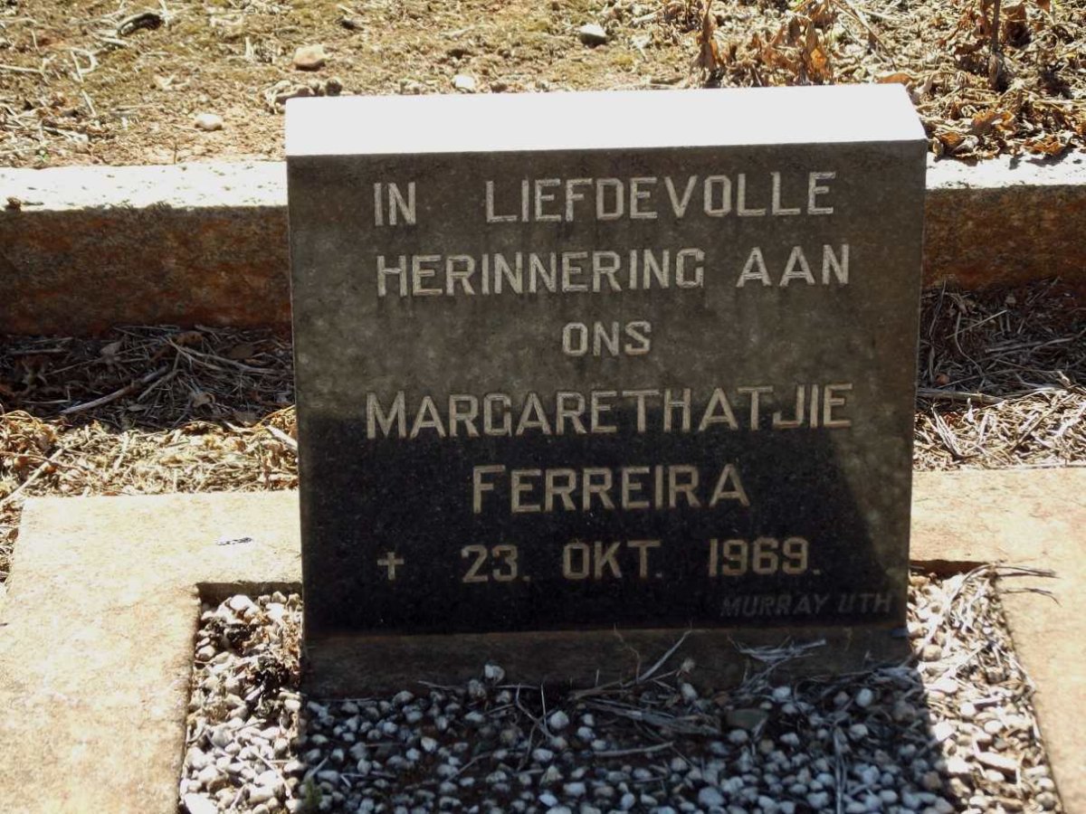 FERREIRA Margarethatjie -1969
