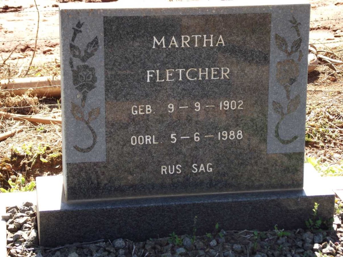 FLETCHER Martha 1902-1988