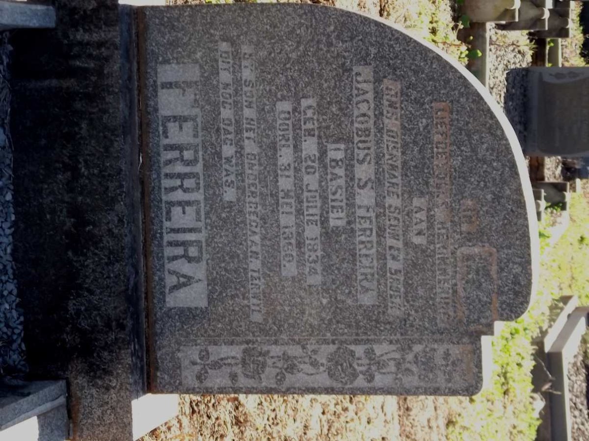 FERREIRA Jacobus S.  1934-1960