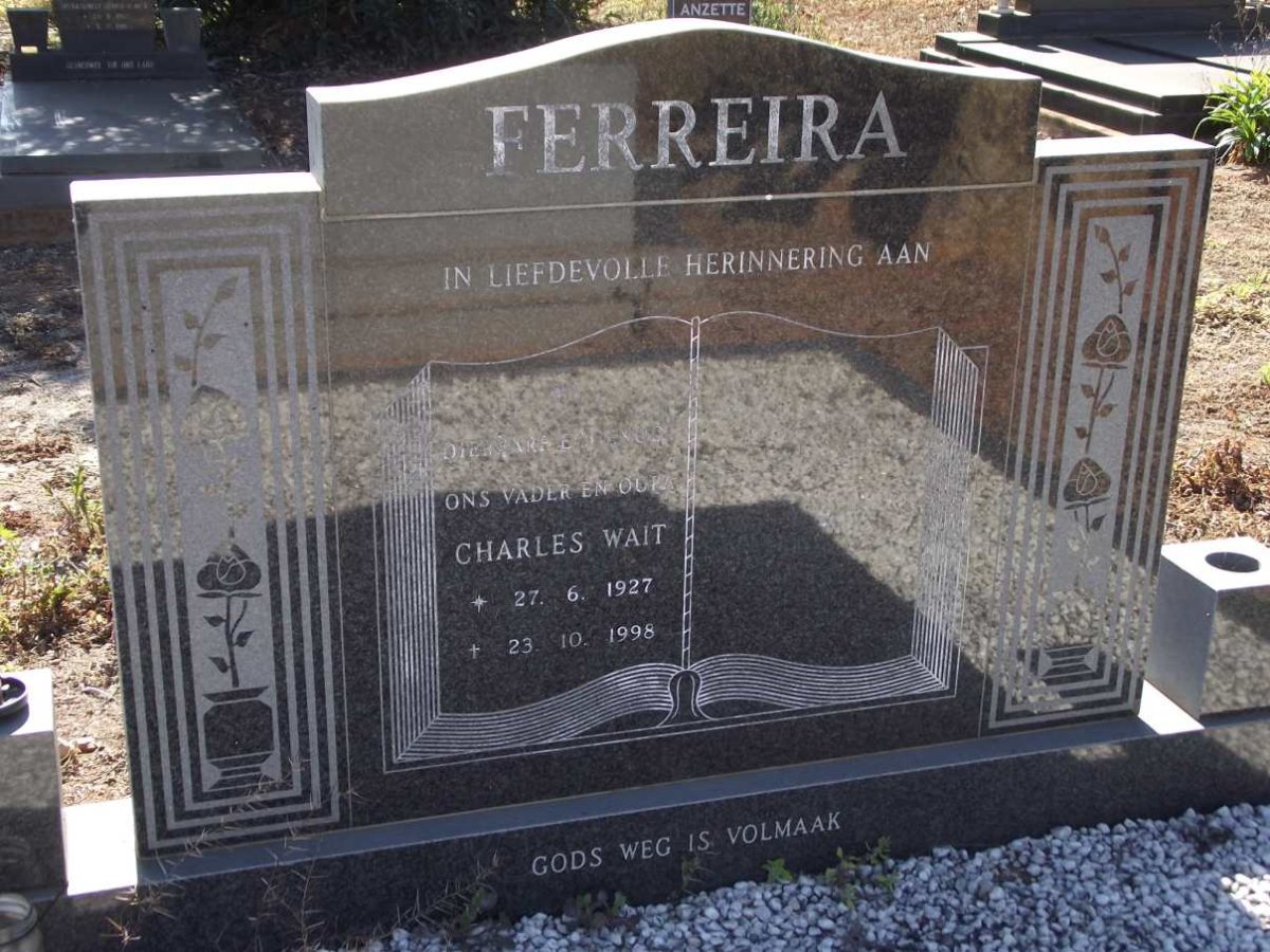 FERREIRA Charles Wait 1927-1998
