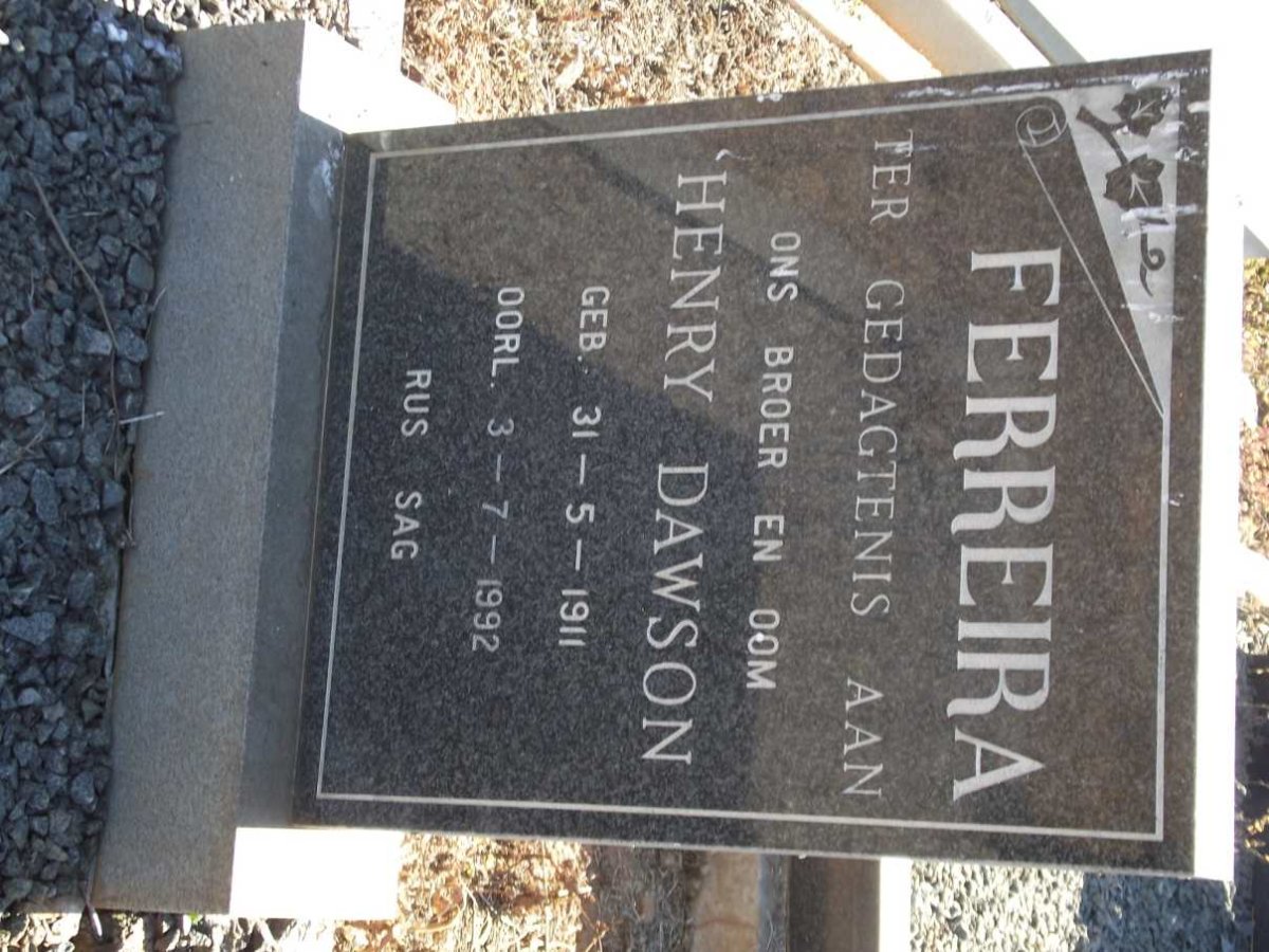 FERREIRA Henry Dawson 1911-1992