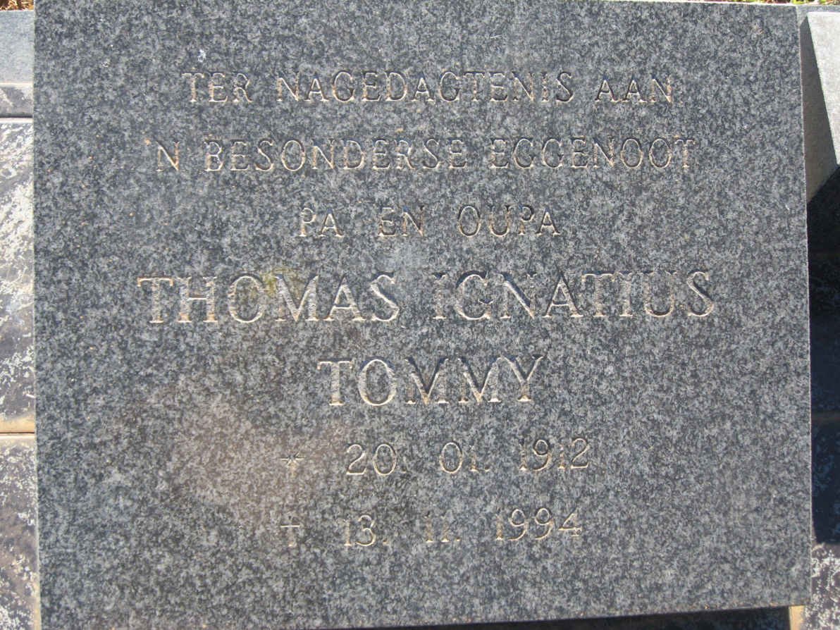 FERREIRA Thomas Ignatius  1912-1994