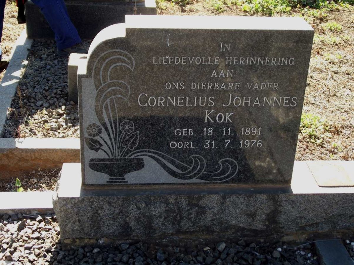 KOK Cornelius Johannes 1891-1976