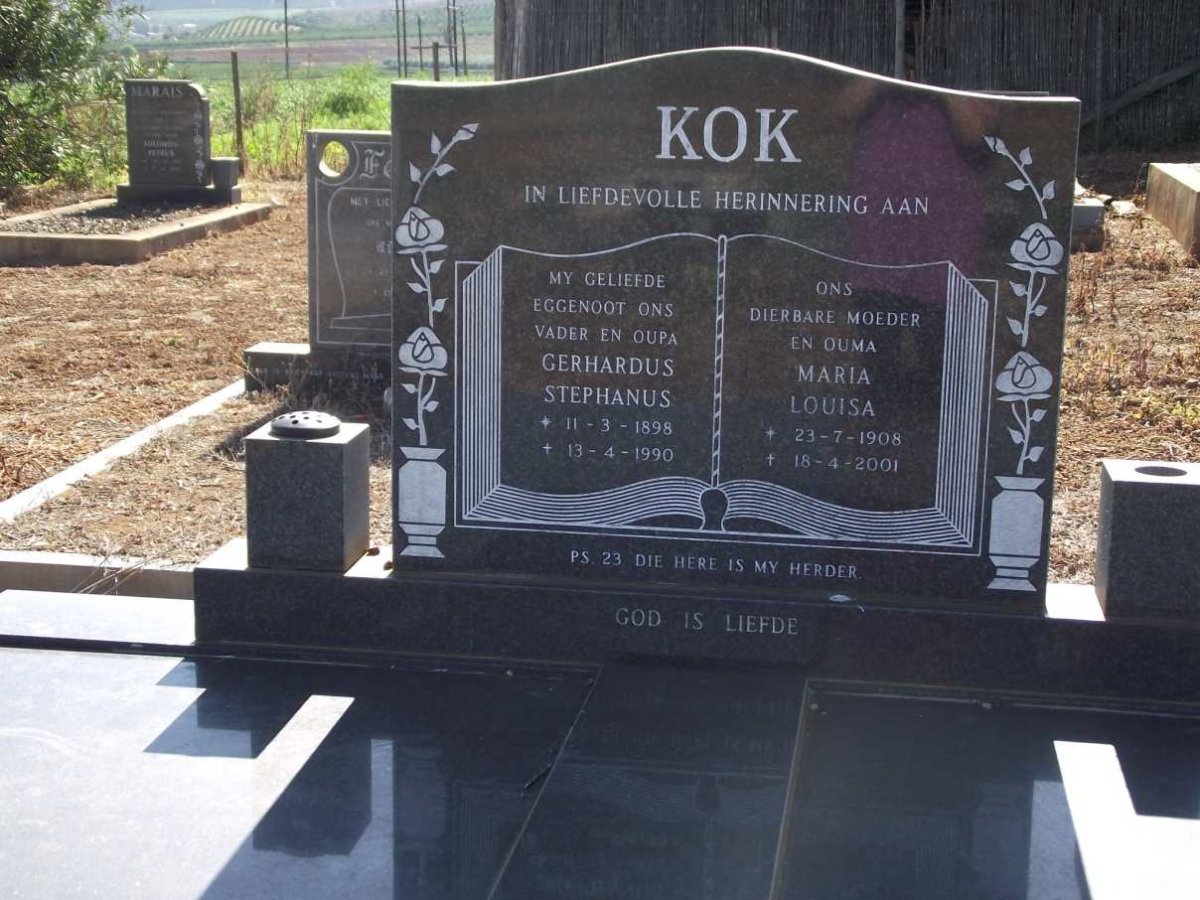 KOK Gerhardus Stephanus 1898-1990 &amp; Maria Louisa 1908-2001