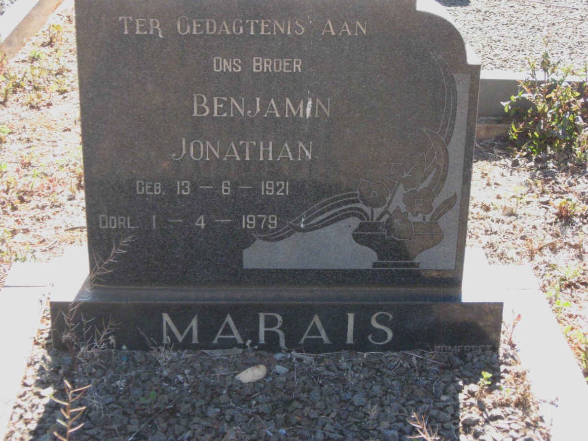 MARAIS Benjamin Jonathan 1921-1979
