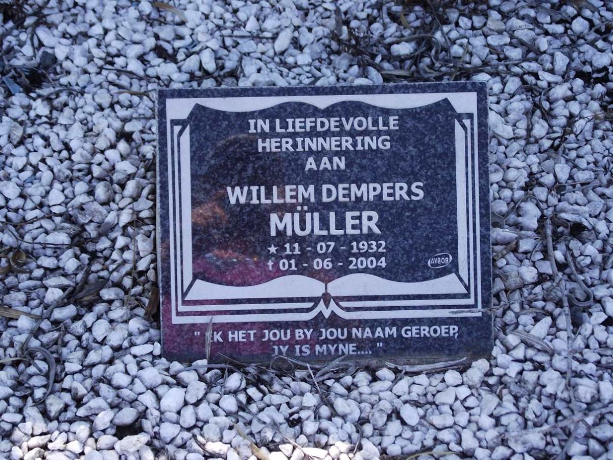 MULLER Willem Dempers 1932-2004