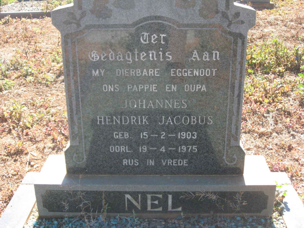 NEL Johannes Hendrik Jacobus 1903-1975